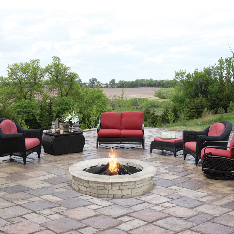 Natural Concrete Products Co Random Stone Concrete Wood Burning Fire Pit & Reviews Wayfair